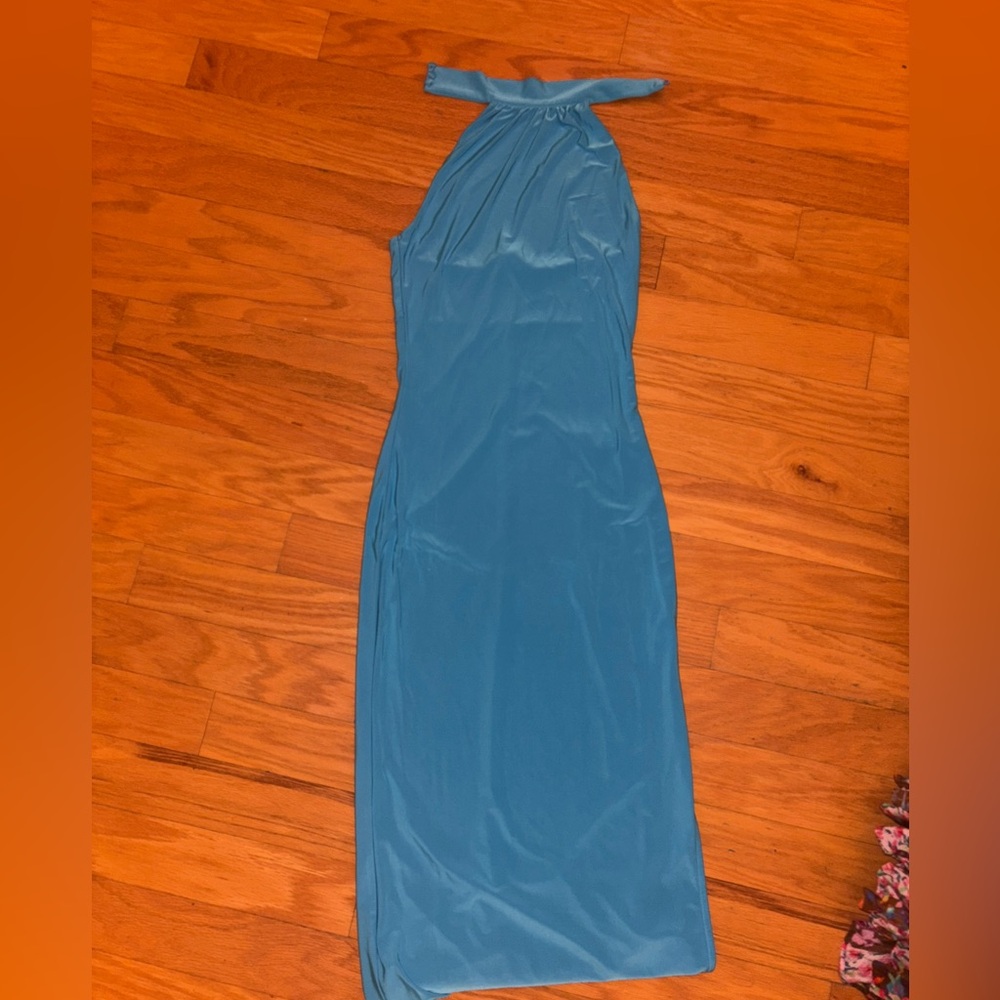 Forever 21 Blue halter neck  Bodycon Dress